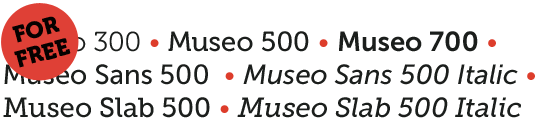 Museo Sans Font Free Download
